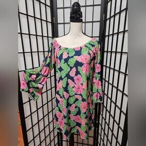 NWT Simply Southern Med Emma Tropical Hibiscus Sundress